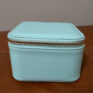 Aqua Blue Travel Jewelry Box